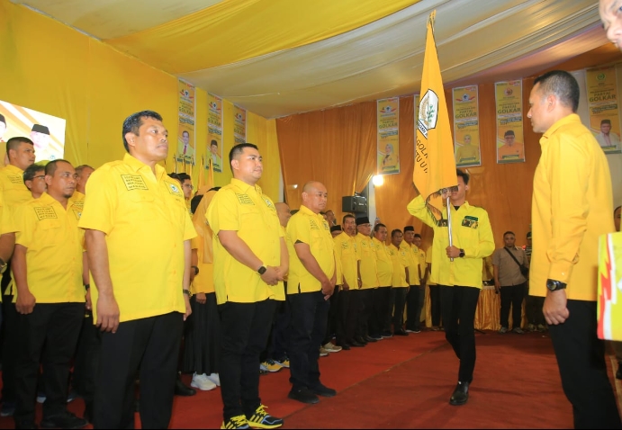 Ijeck Lantik Pengurus DPD Golkar Labura 2022-2025