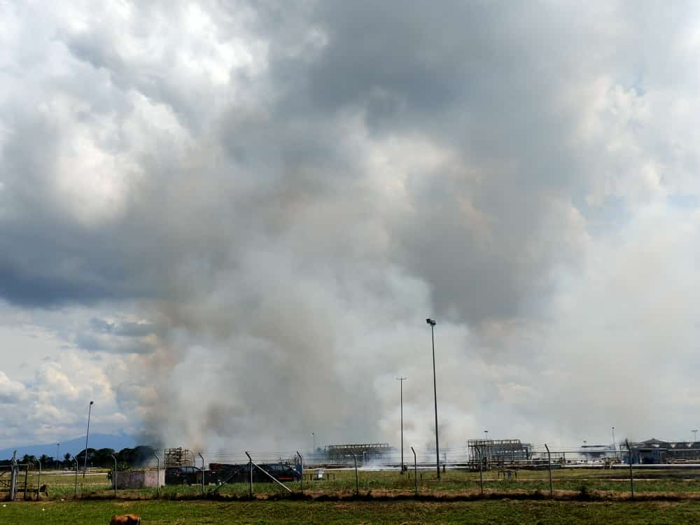 Heboh, Area Cluster 1 PGE Terbakar