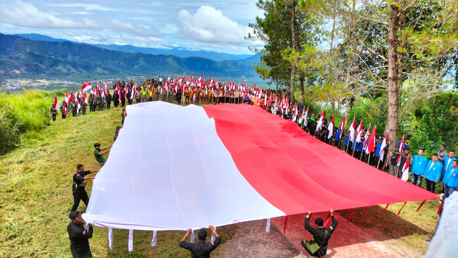 Kodim 0119/BM Apel Perdana Kebangsaan Di Bukit Merah Putih