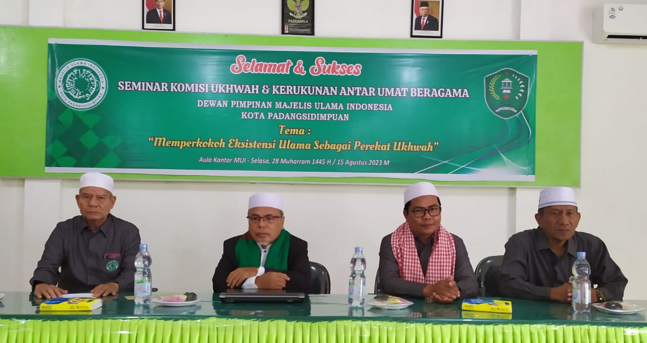 Ketua MUI P. Sidimpuan: Perkuat Eksistensi Ulama Sebagai Perekat Umat