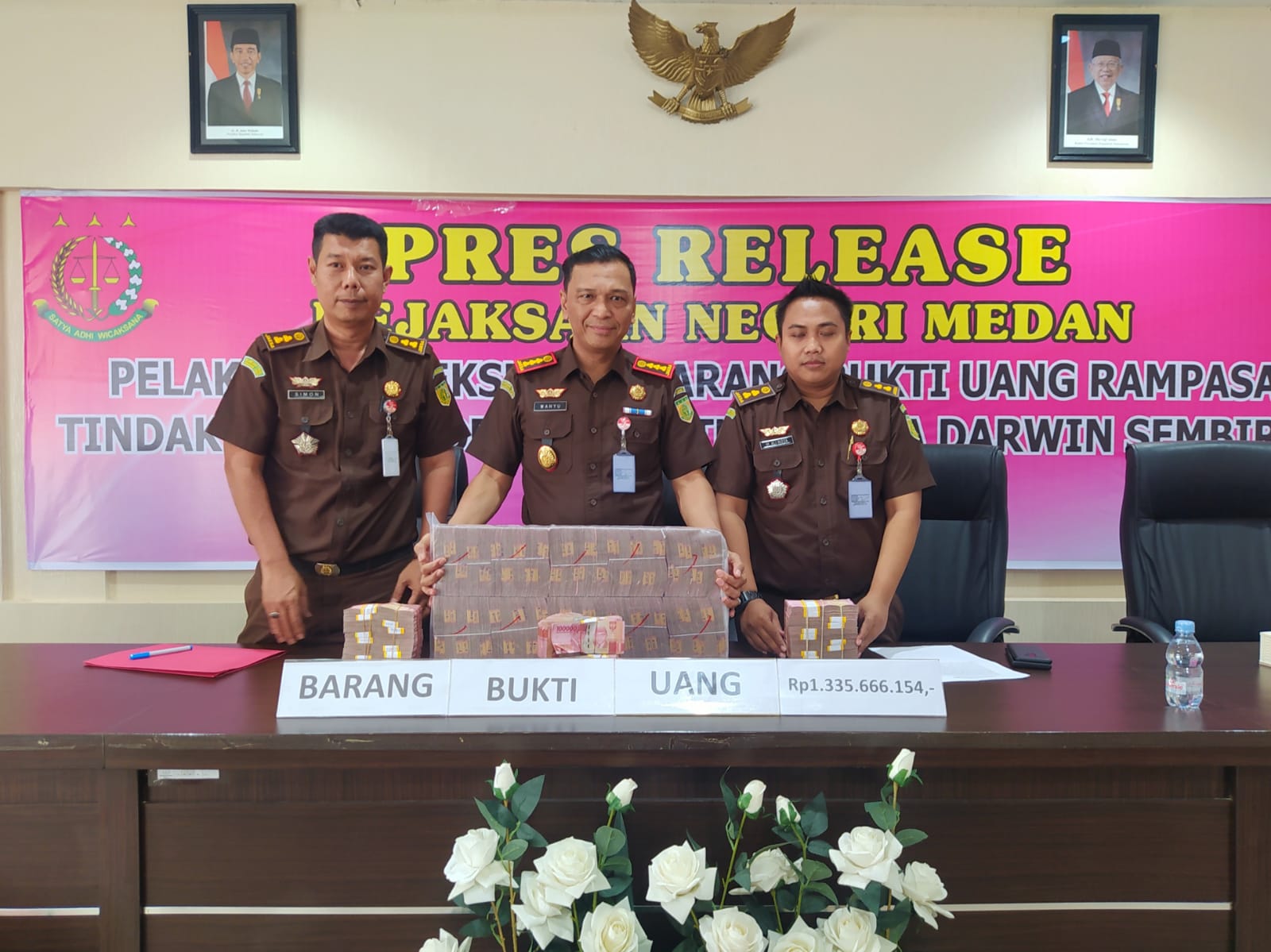 Kejari Medan Eksekusi Uang Rampasan Terpidana Korupsi PT PSU Senilai Rp 1,3 M