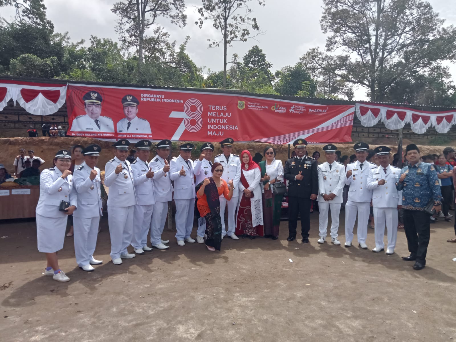 Peringatan HUT Ke-78 RI Sejumlah Kecamatan Di Dairi Khidmat