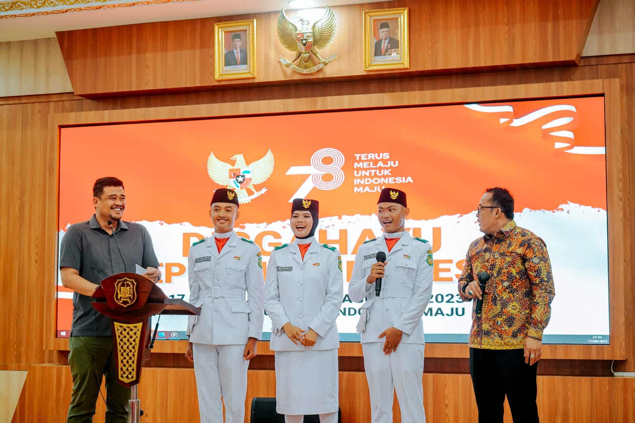 Bobby Nasution Beri Beasiswa 4 Petugas Paskibraka, Silahkan Pilih Universitas yang Diinginkan