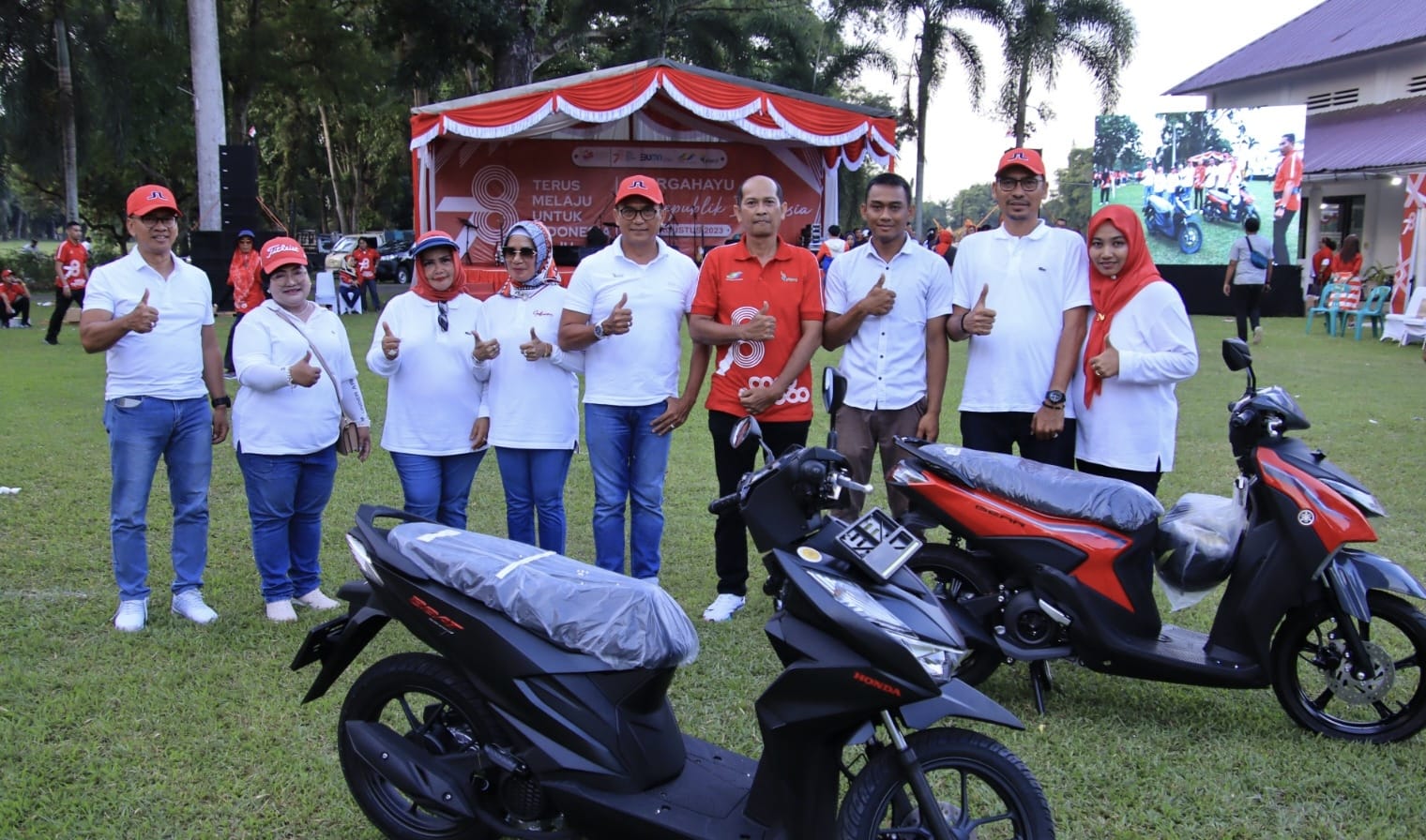 2 Unit Sepeda Motor Lucky Draw Peringatan HUT RI Ke-78 Di PTPN 2