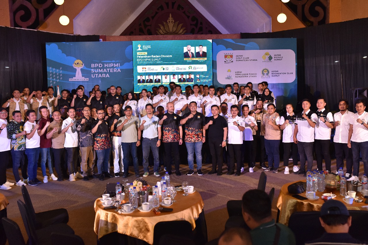 BPD HIPMI Sumut Sukses Gelar Turnamen Golf Dan Lantik 4 Badan Otonom