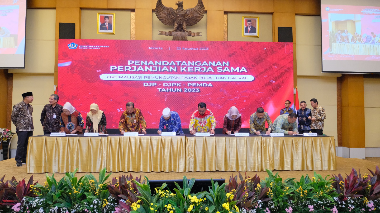 DJP-DJPK Tandatangani Kerja Sama Dengan 113 Pemda