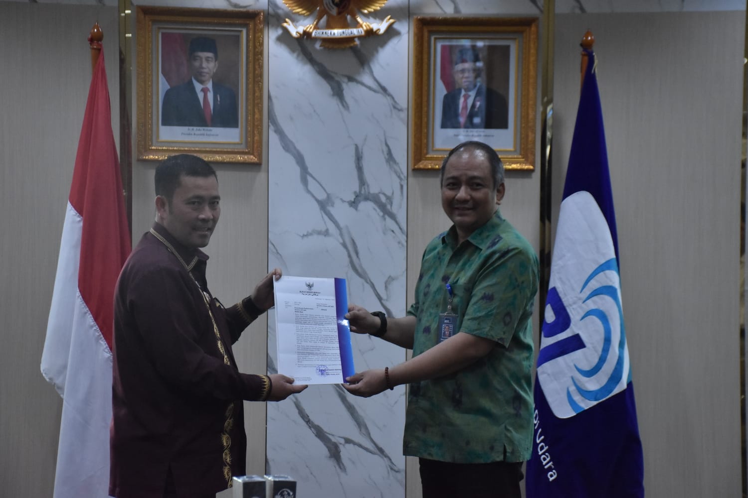 Pj Bupati Haili Yoga Temui Dirut LPP-RRI Terkait Pembentukan Radio Rimba Raya