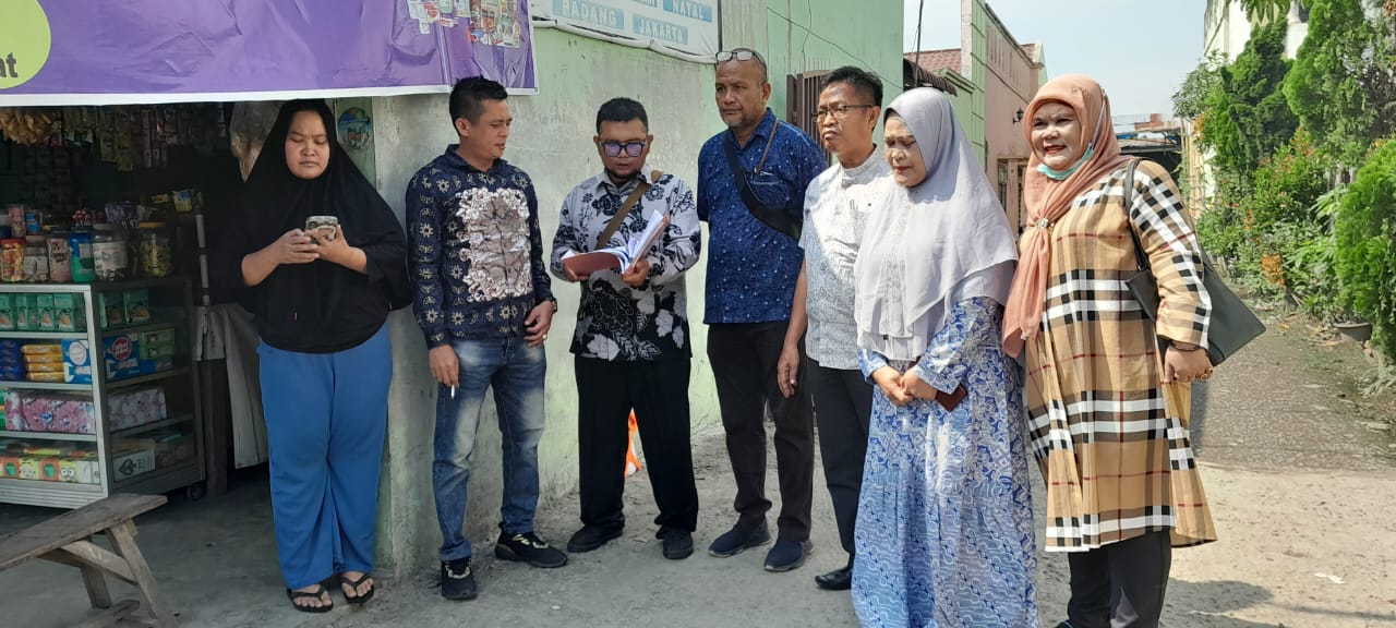 PA Medan Gelar Sita Jaminan Gugatan Waris Di Jl. Letda Sujono
