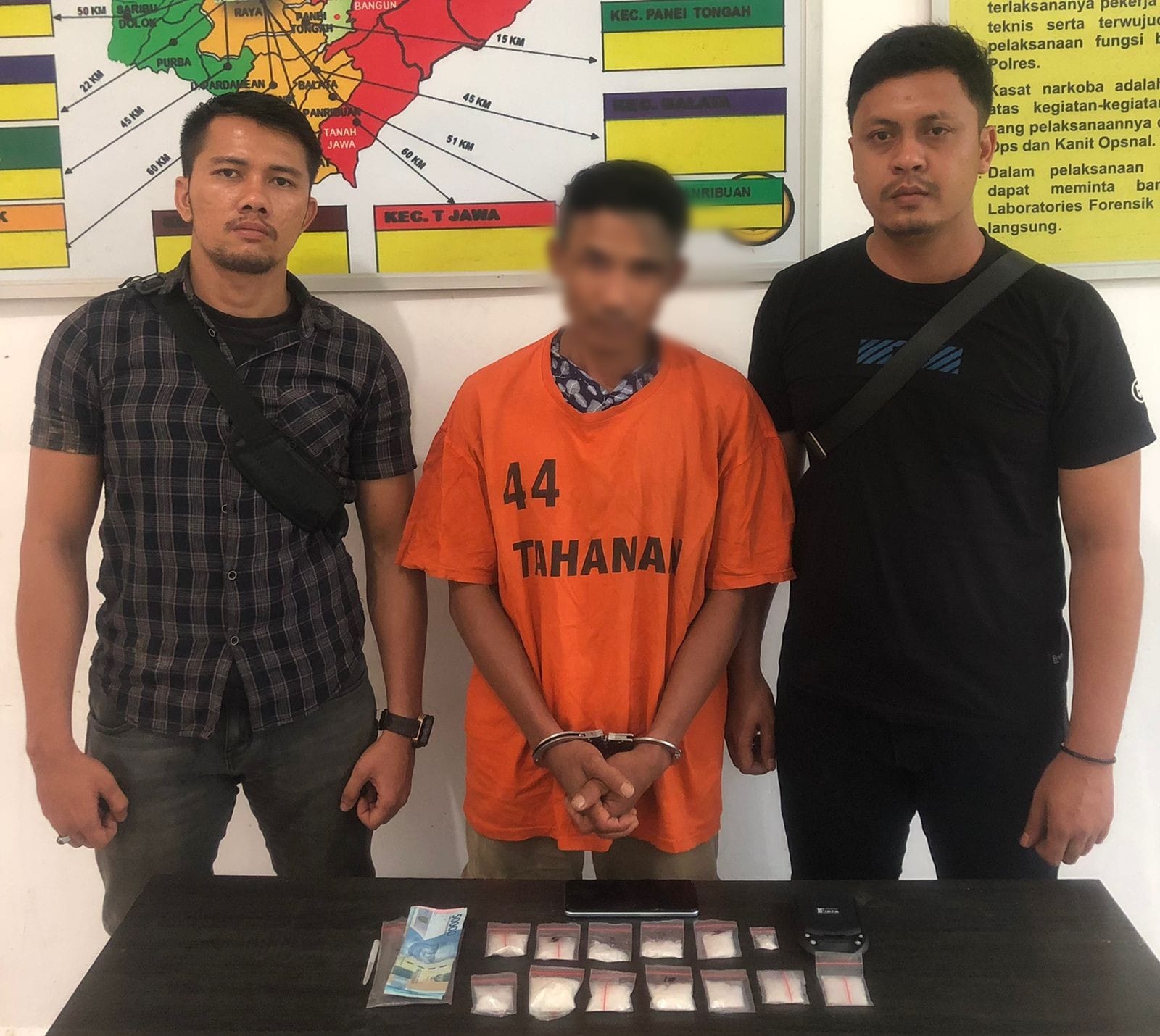 Miliki 96,91 Gram Sabu, Gundul Pengedar Narkoba Di Huta Bayuraja Ditangkap