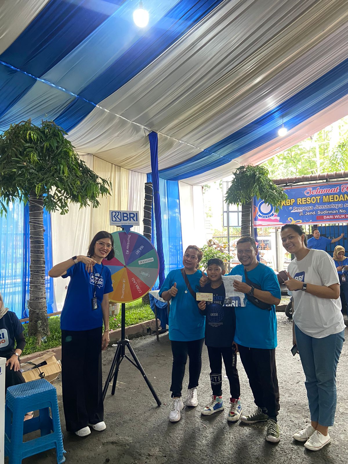 BRI Medan Sisingamangaraja Meriahkan HUT Gereja HKBP Sudirman