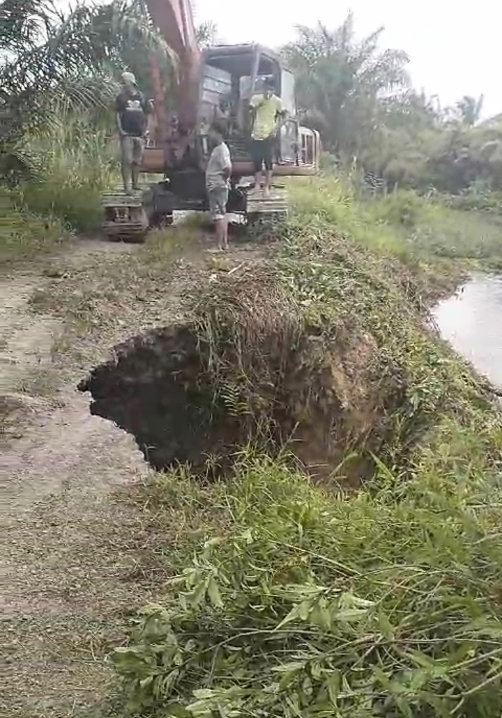 Tanggul Sungai Kualuh Di Labura Kembali Jebol