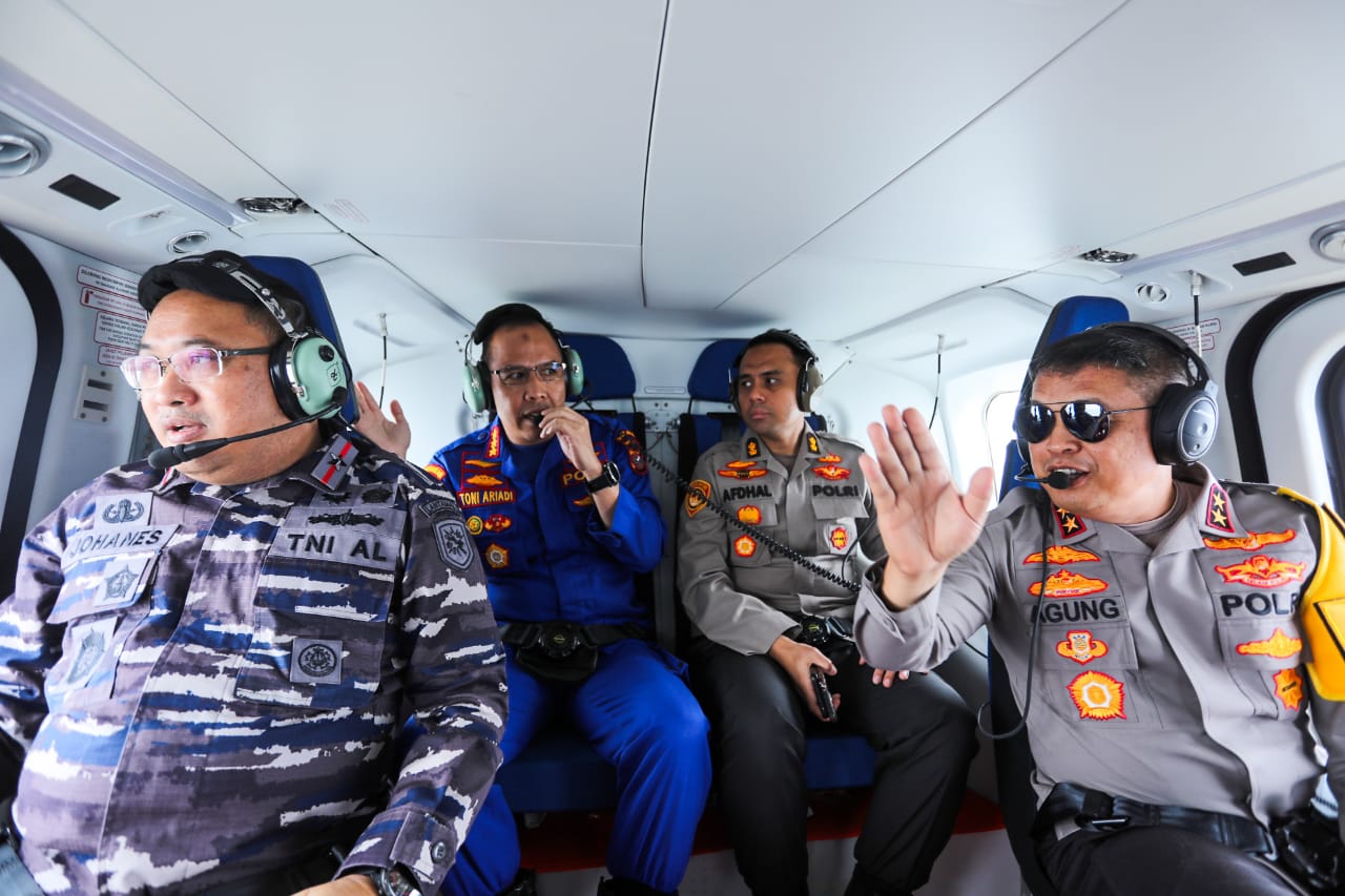 Danlantamal I Bersama Kapoldasu Kapoldasu Pantau Perairan Belawan