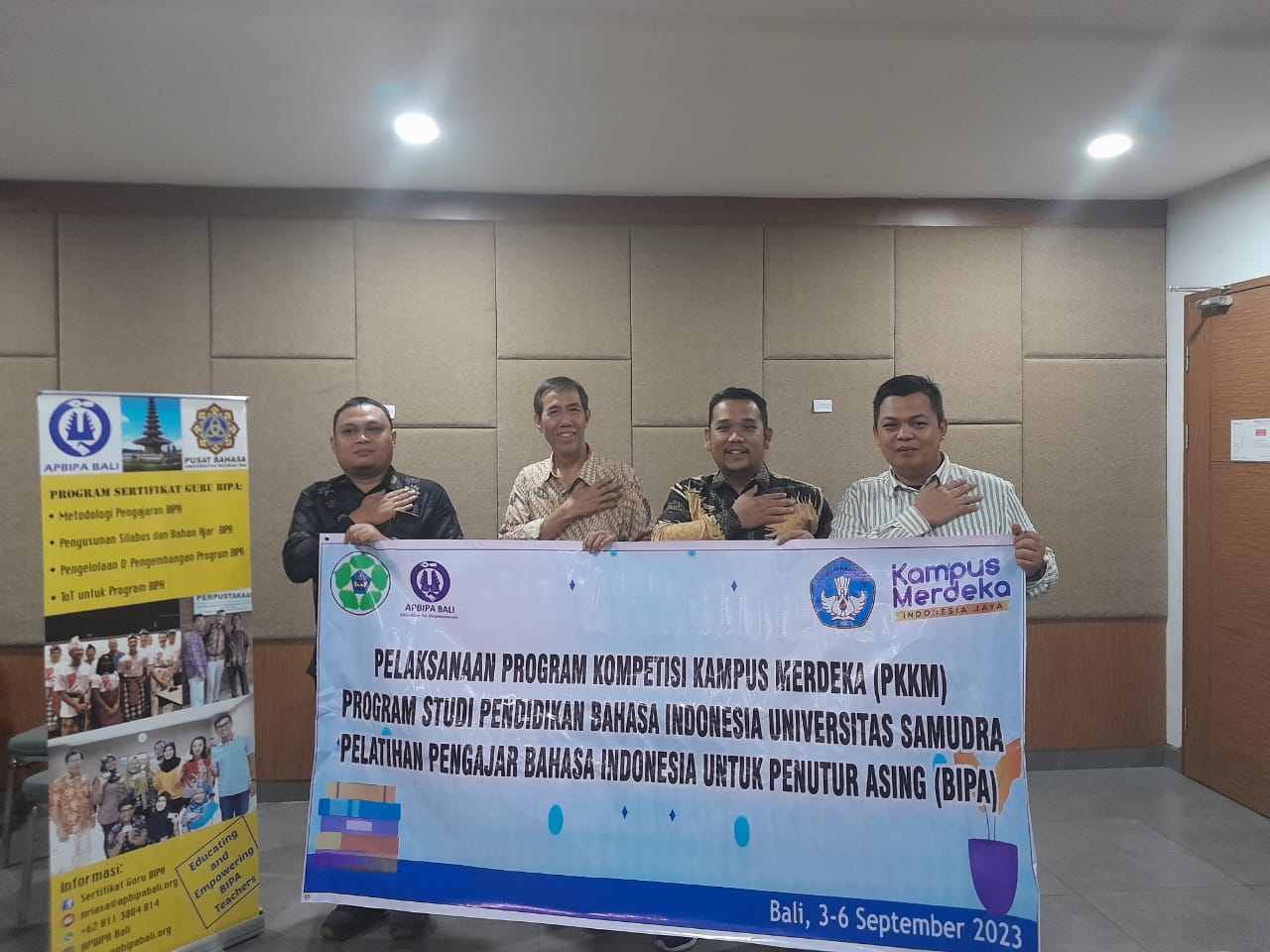Unsam Kirimkan Tiga Dosen Untuk Belajar BIPA Ke APBIPA Bali