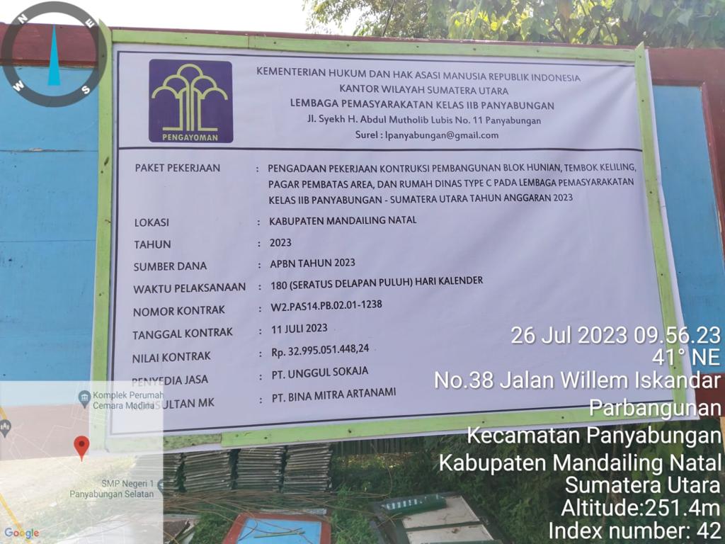 Kejar PAD, Bapenda Madina Surati Kontraktor Pengembangan Lapas