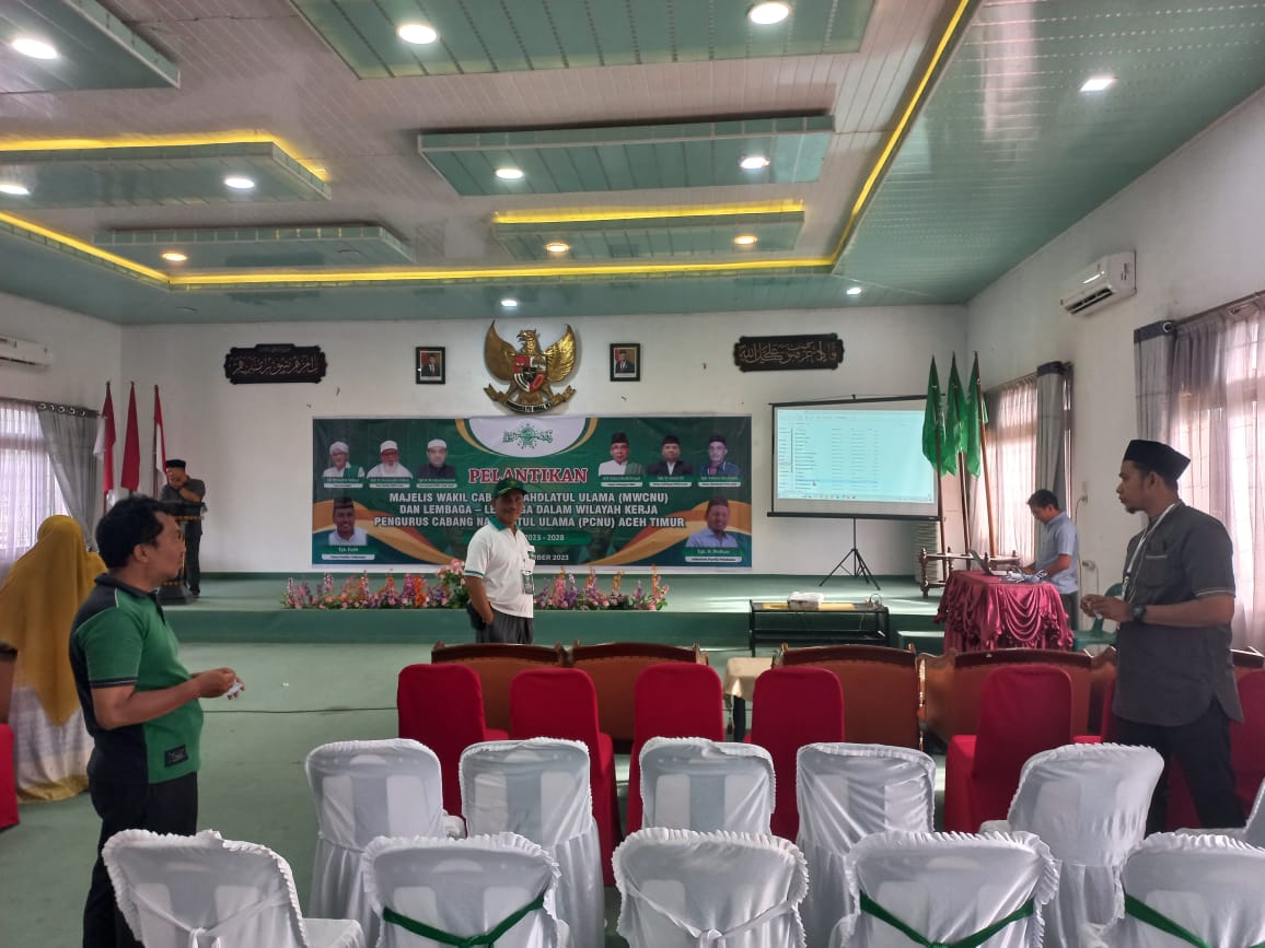 Besok, 22 MWCNU Se-Aceh Timur Dilantik