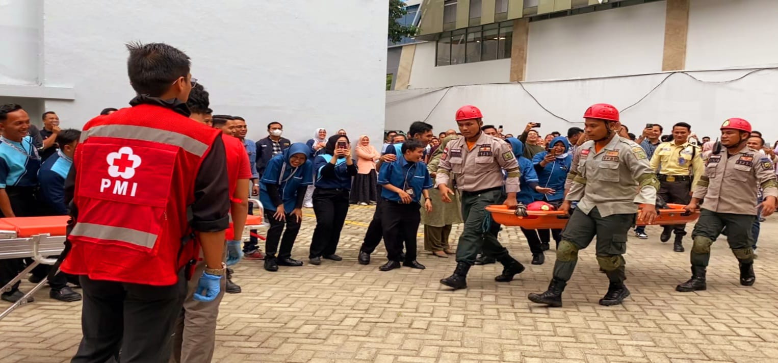 BPBD Medan Gelar Sosialisasi Dan Simulasi Tanggap Darurat Bencana Di Menara BRI