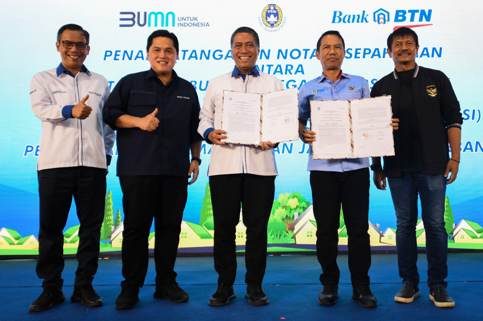 Erick Thohir Apresiasi Bank BTN Sediakan Rumah Bagi Atlet Sepakbola