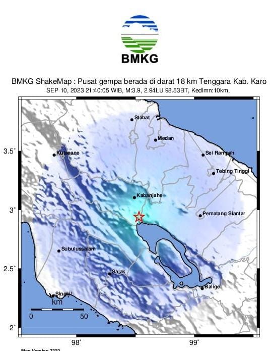 Warga Kabanjahe Rasakan Gempa