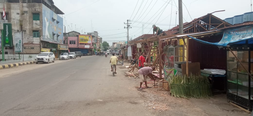 95 Kios Di Tanah PT KAI Di Kualasimpang Sudah Dibongkar