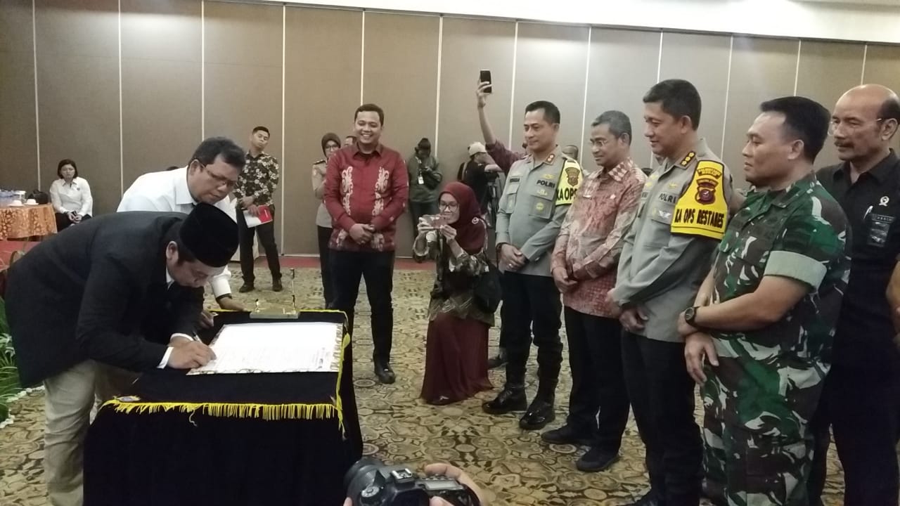 Polrestabes Medan Kawal Deklarasi Pemilu Damai 2024