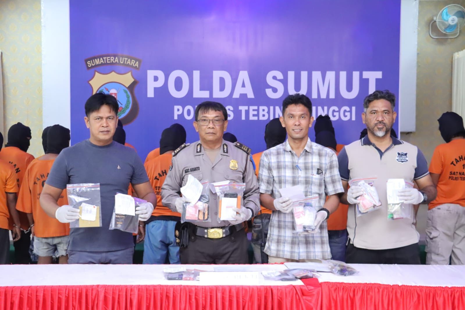 Polres Tebing Tinggi Tangkap 17 Pelaku Narkoba