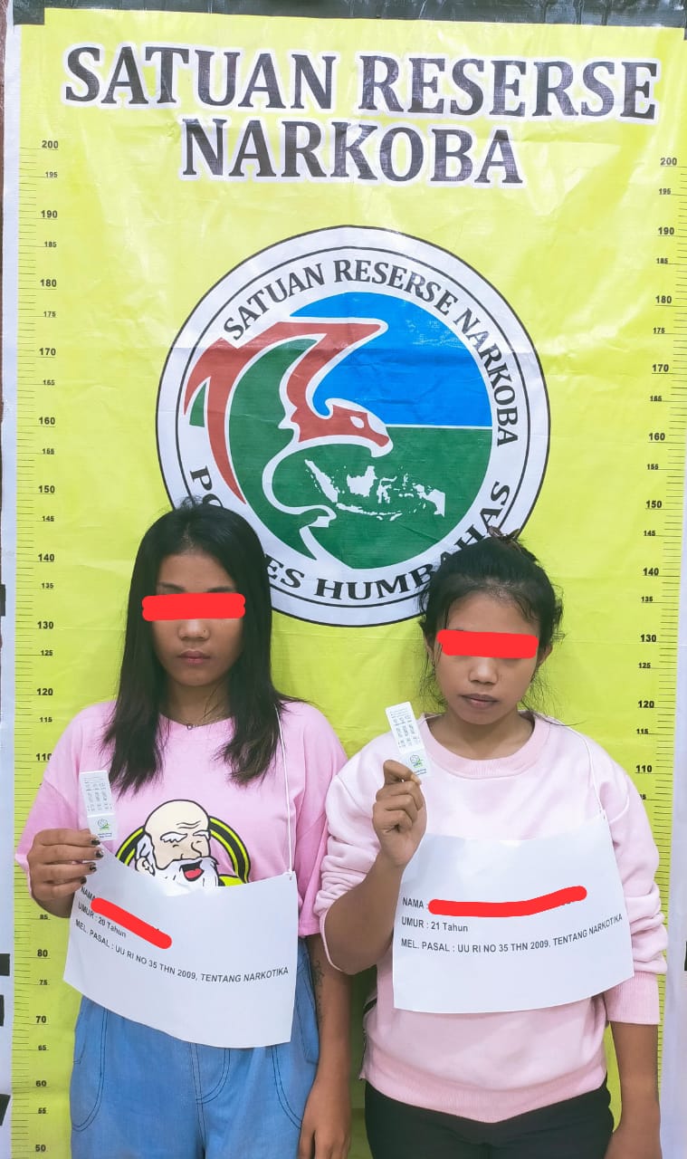 Lagi, Di Humbahas Dua Wanita Lahgun Narkoba Diciduk