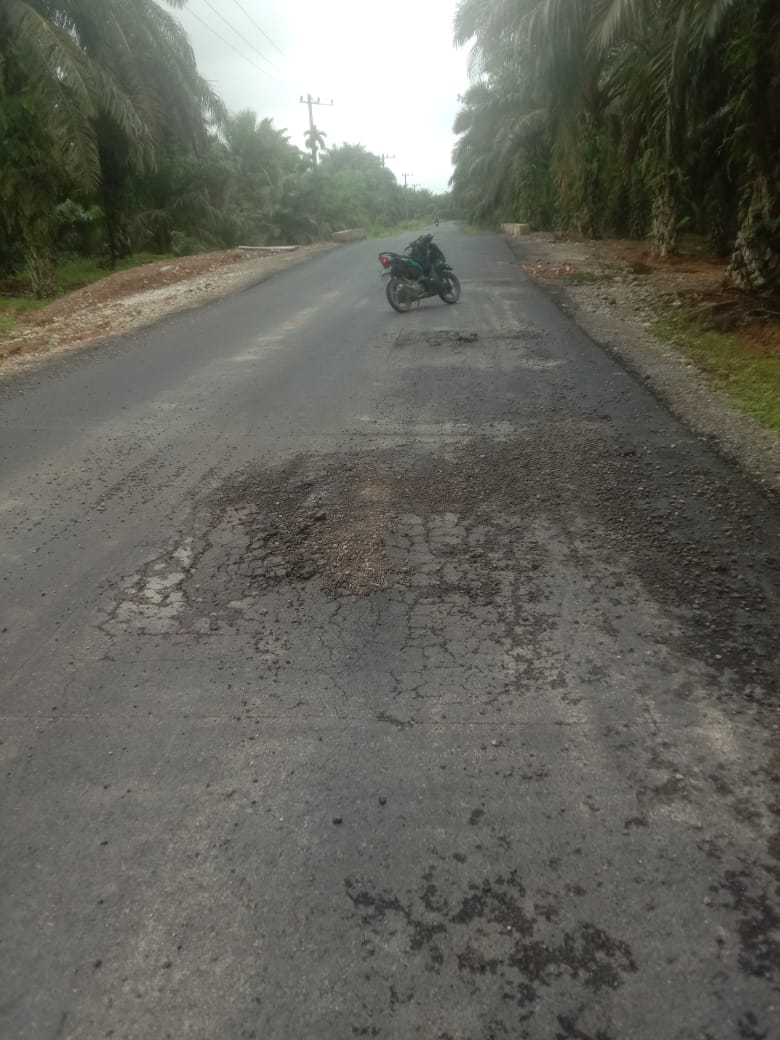 Proyek Jalan Batahan-Sinunukan Diduga Asal Jadi, Aspal Terkelupas