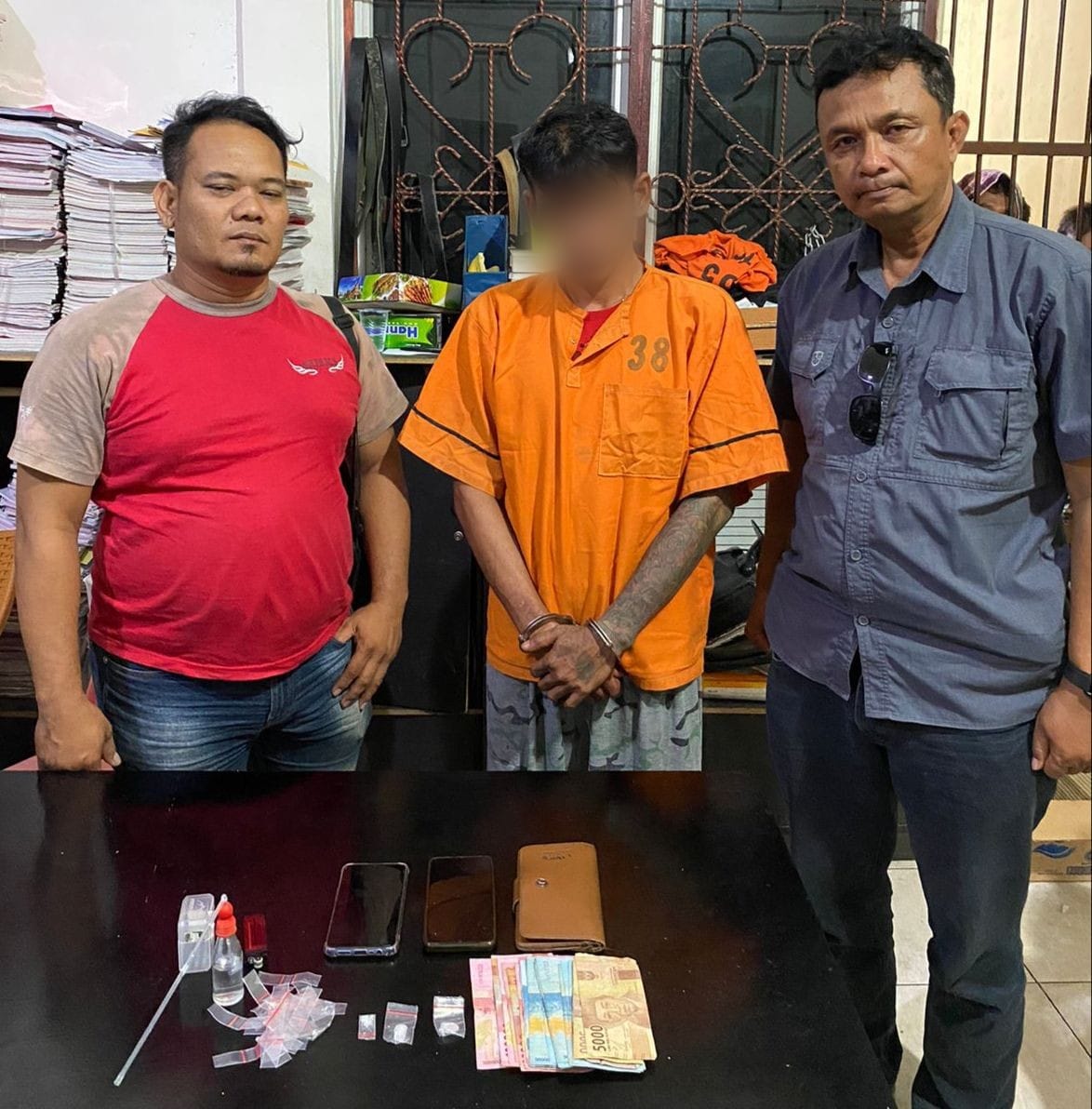 Polsek Raya Kahean Tangkap Pria Pengangguran Miliki 2,37 Gram Sabu