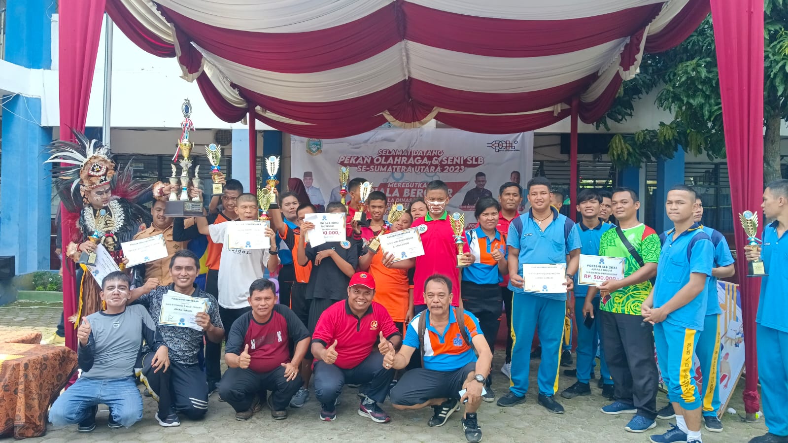 SLB-E Negeri Pembina Sabet Juara Umum Porseni ABK 2023