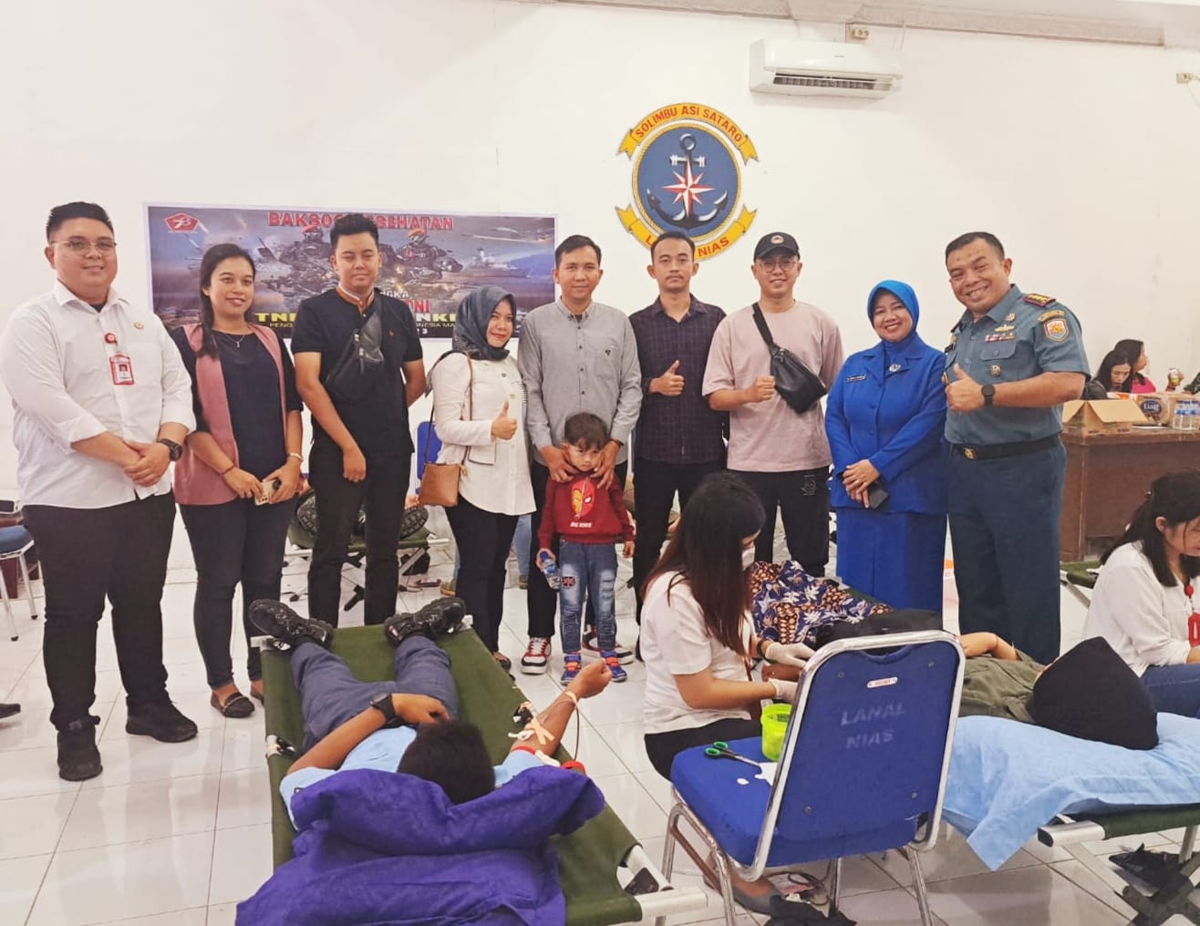 Lanal Nias Bakti Sosial Donor Darah
