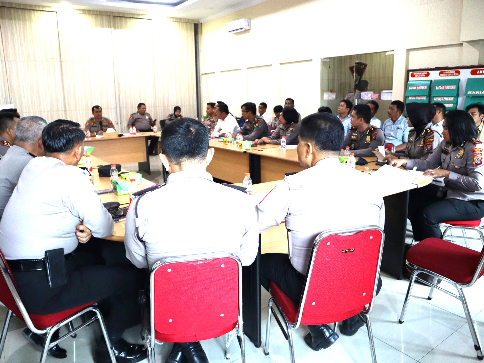 Kabag Ops Polrestabes Medan Pimpin Rapat Koordinasi Penanganan Pemungutan Suara Pemilu 2024
