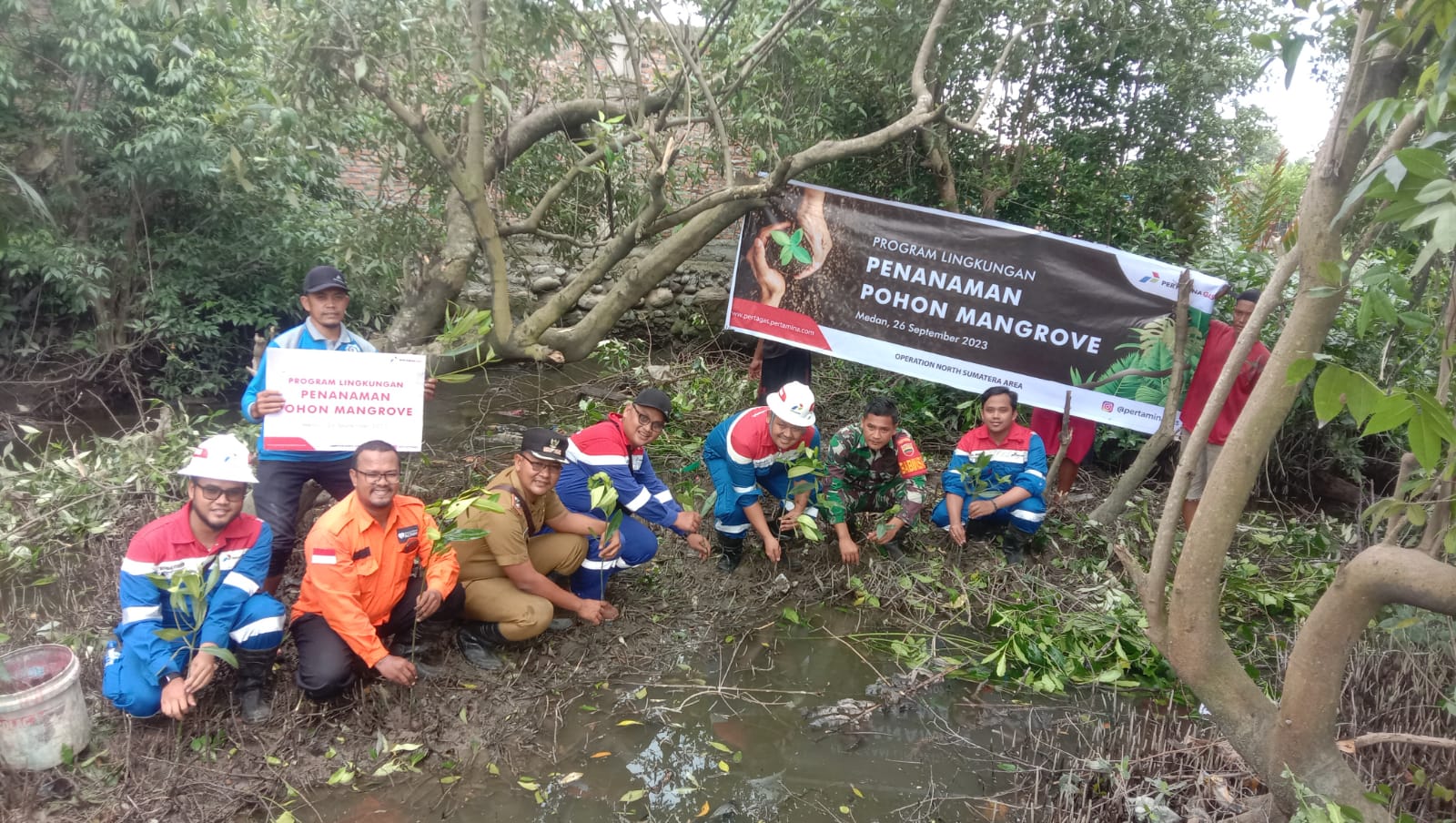 Pertagas ONSA Menanam 500 Pohon Mangrove