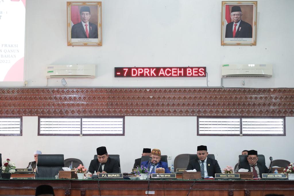 APBK-P Aceh Besar Tahun Anggaran 2023 Disahkan