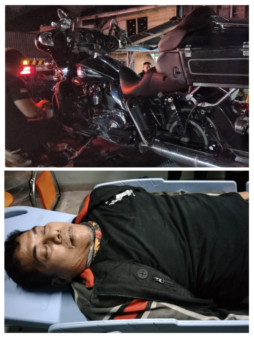 Pengendara Moge Asal Batam Meninggal Dunia Di RSUD Porsea