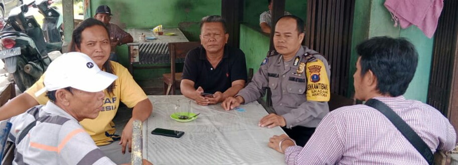 Polres P. Siantar Sambangi Loket Bus, Sampaikan Pesan Kamtibmas