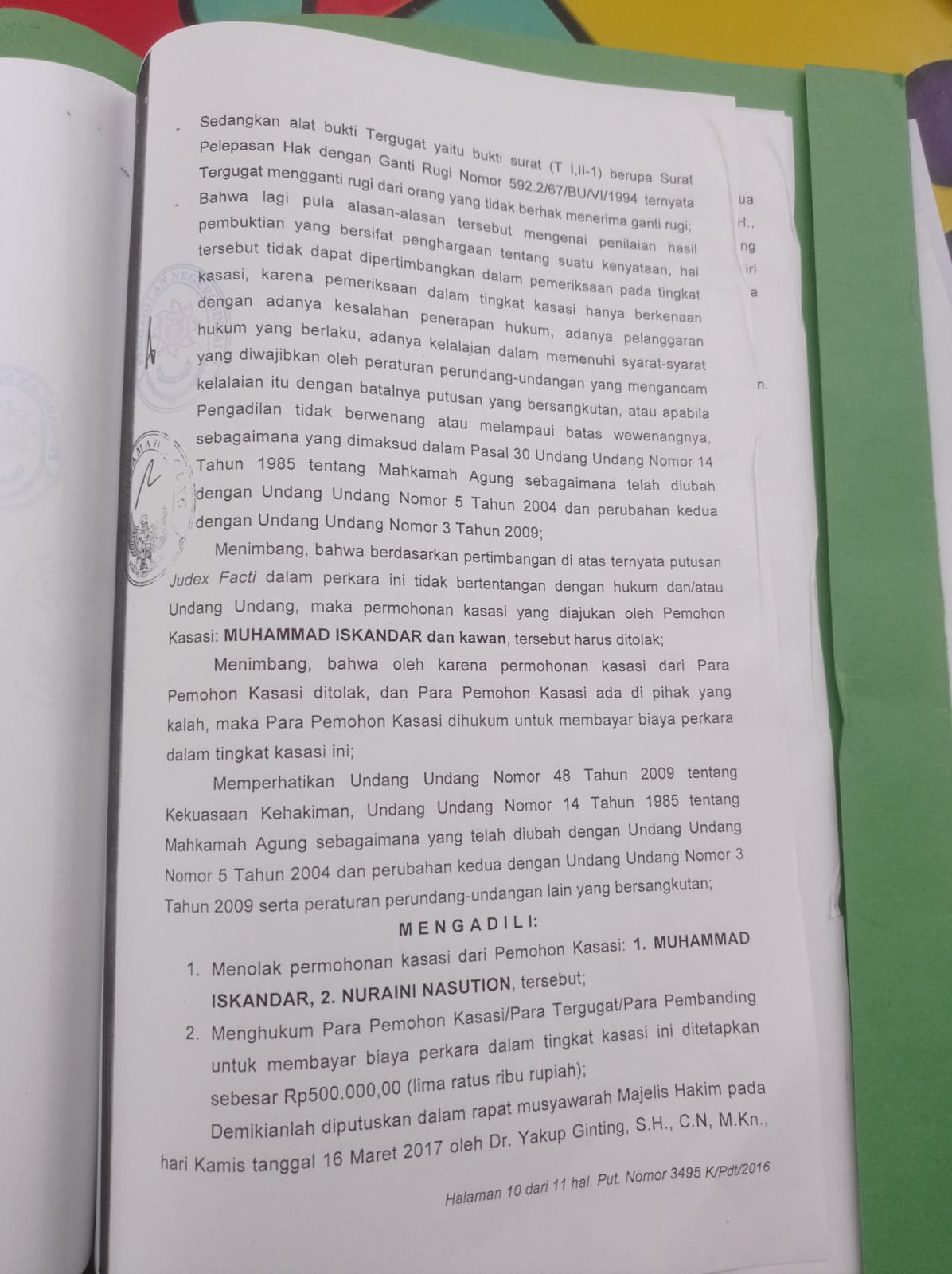 Status Tanah Sengketa, Lurah, Camat Dan Bank Diminta Teliti