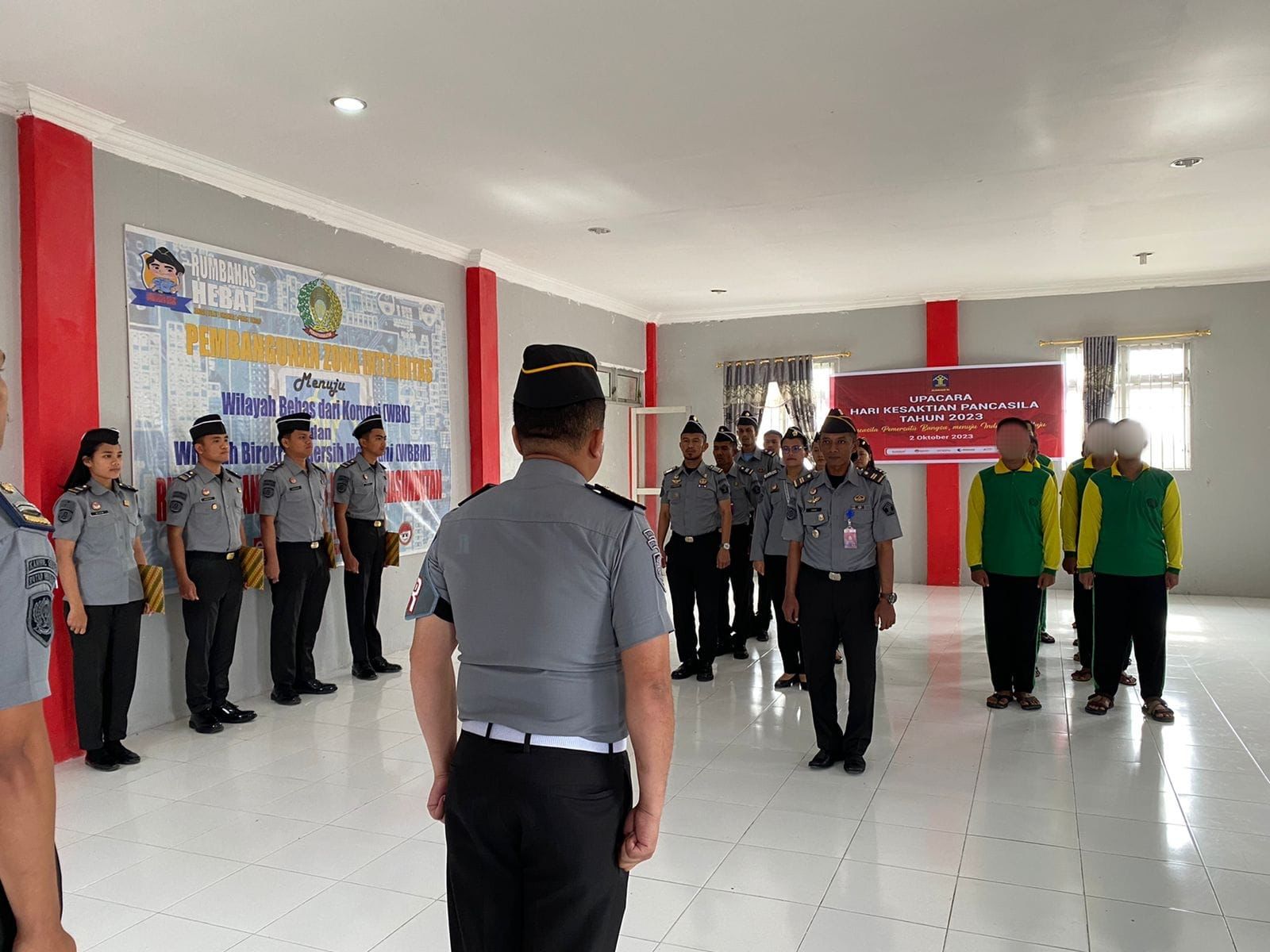Rutan Kelas IIB Humbahas Upacara Kesaktian Pancasila