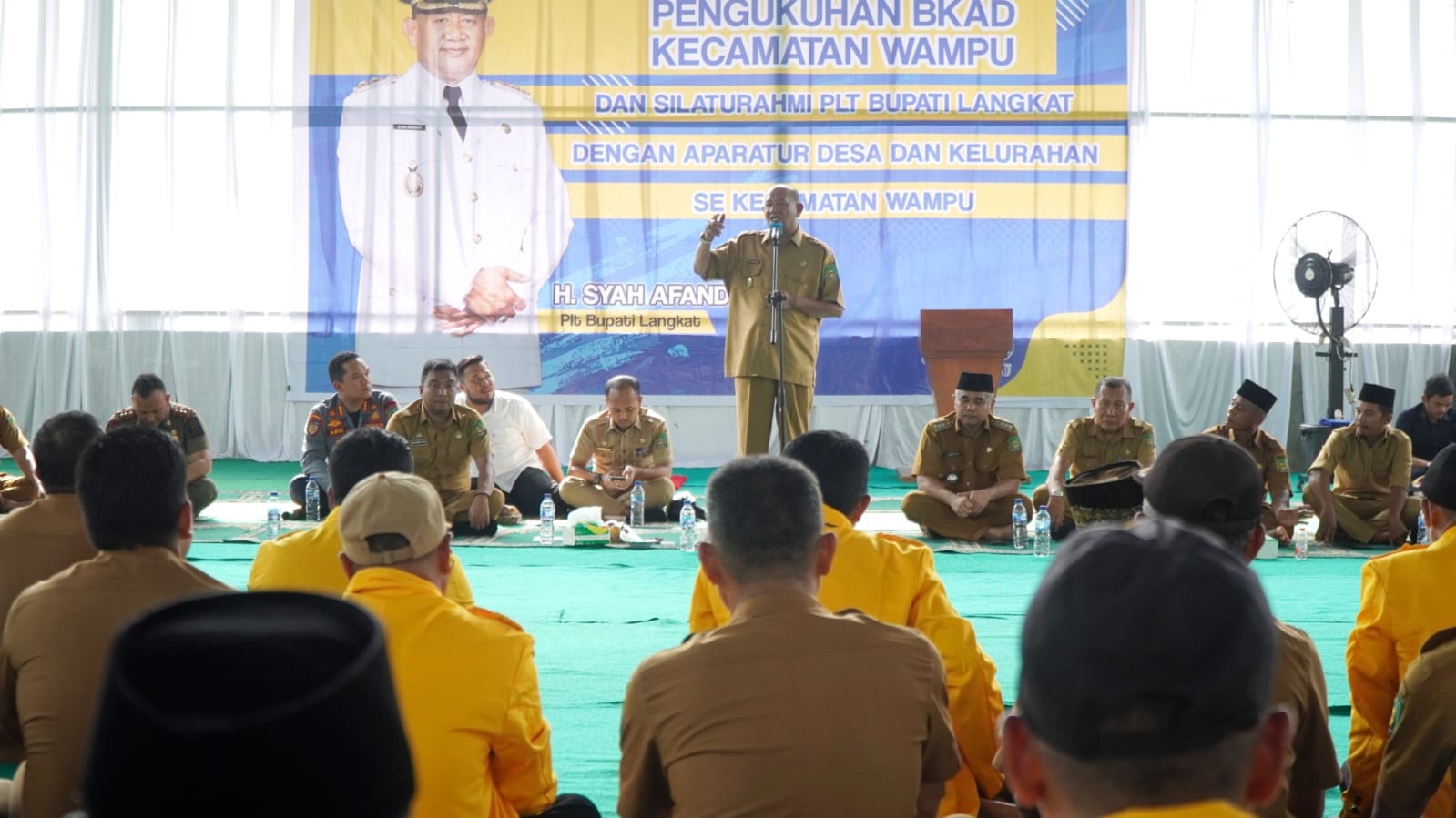 BKAD Kecamatan Wampu Dikukuhkan, Syah Afandin: Berikan Pelayanan 24 Jam ke Warga