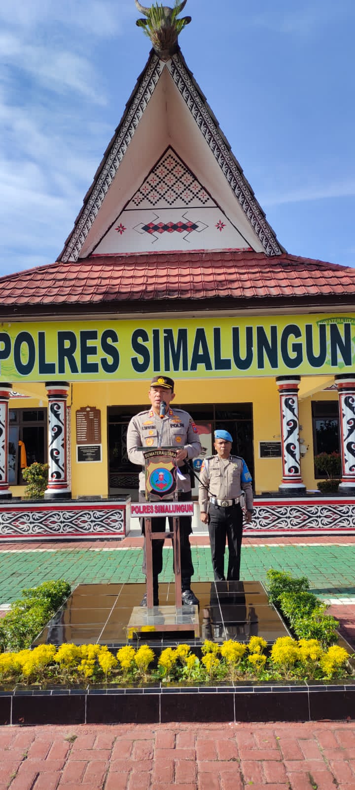 Kapolres Simalungun Pimpin Upacara Naik Pangkat