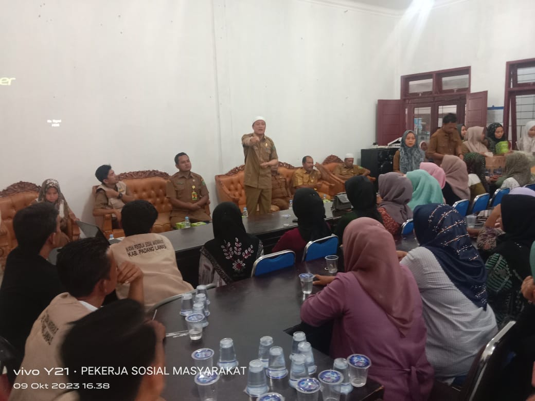 Dinsos Palas Sosialisasi Tupoksi PSM Desa