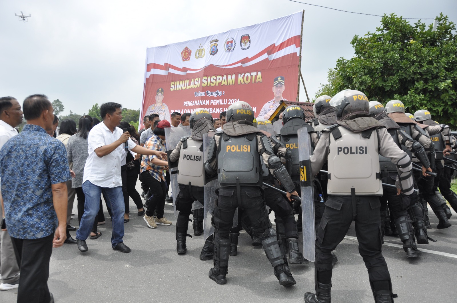 Jelang Pemilu 2024, Polres Humbahas Gelar Sispamkota