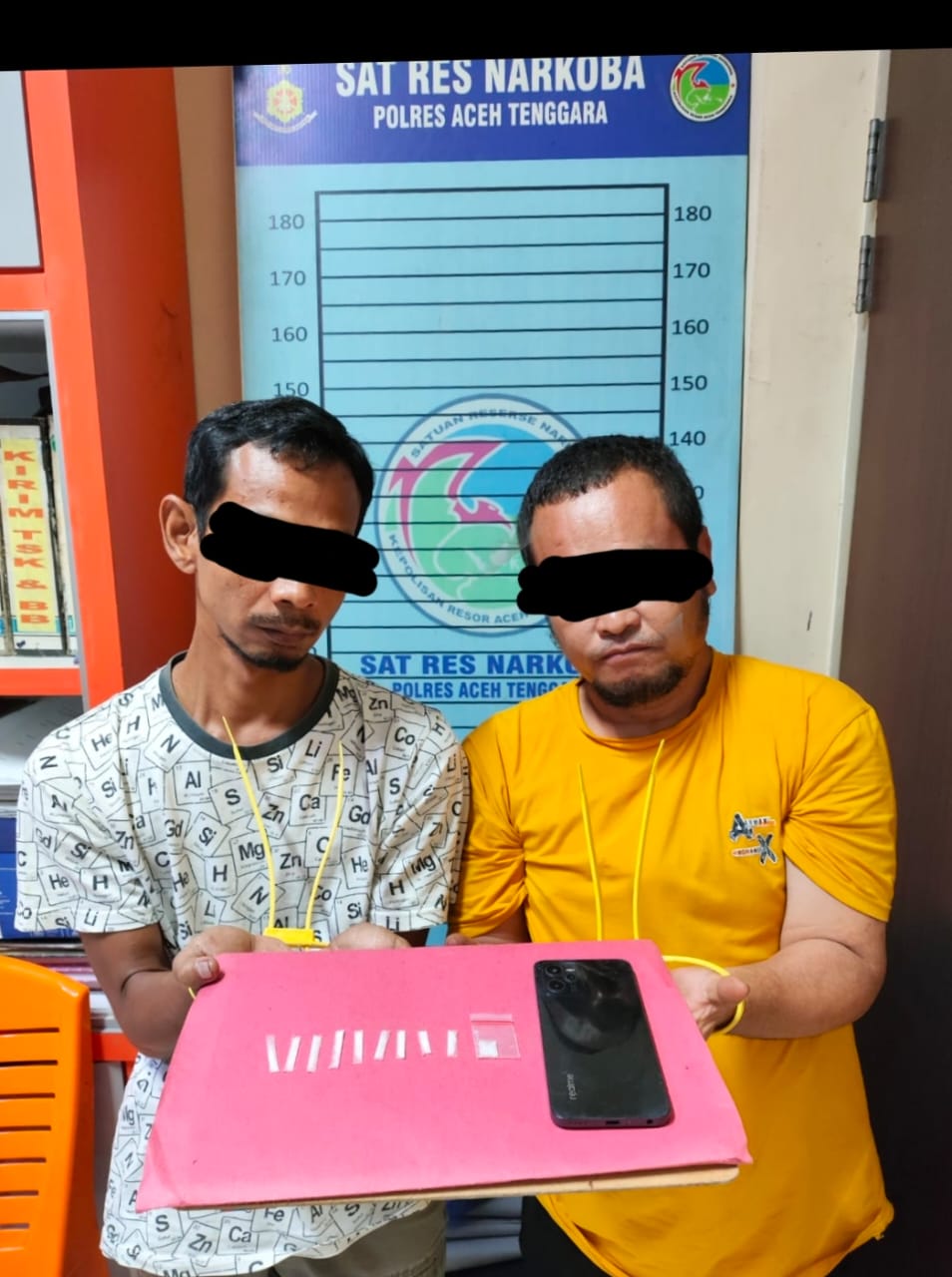 Dua Tersangka Pengedar Sabu Agara Diamankan