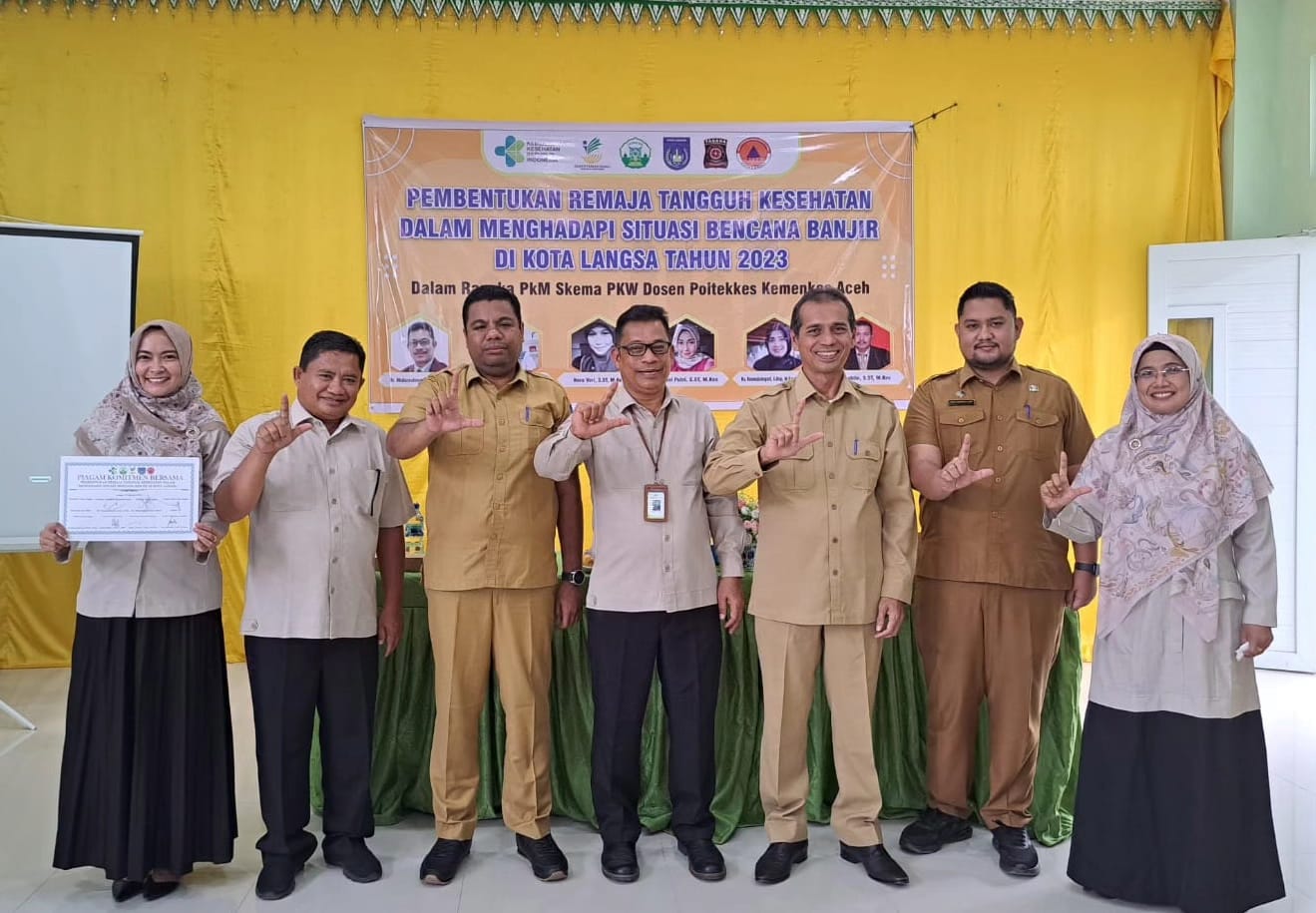 Poltekkes Kemenkes Aceh Latih Remaja Tangguh Kesehatan Hadapi Bencana