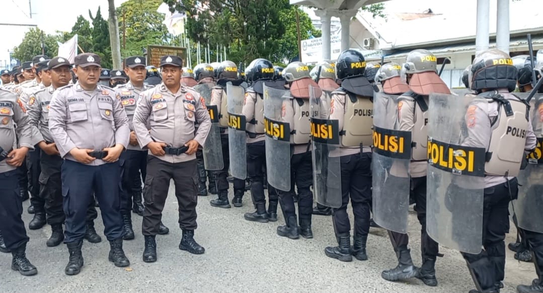Gladi Bersih Polres Madina Jaga Ketat KPU