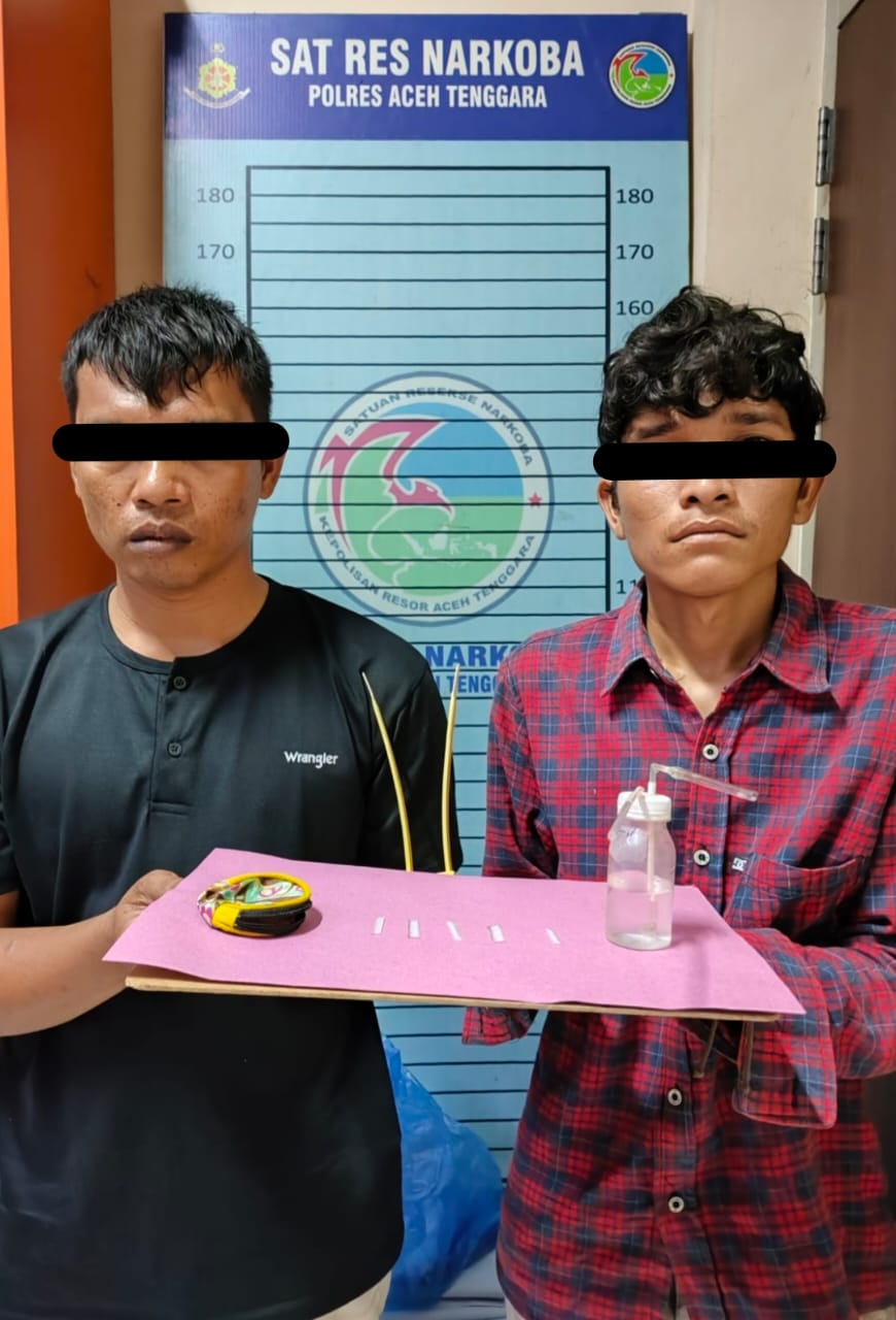 Polisi Ringkus Dua Tersangka Pengedar Sabu Di Agara