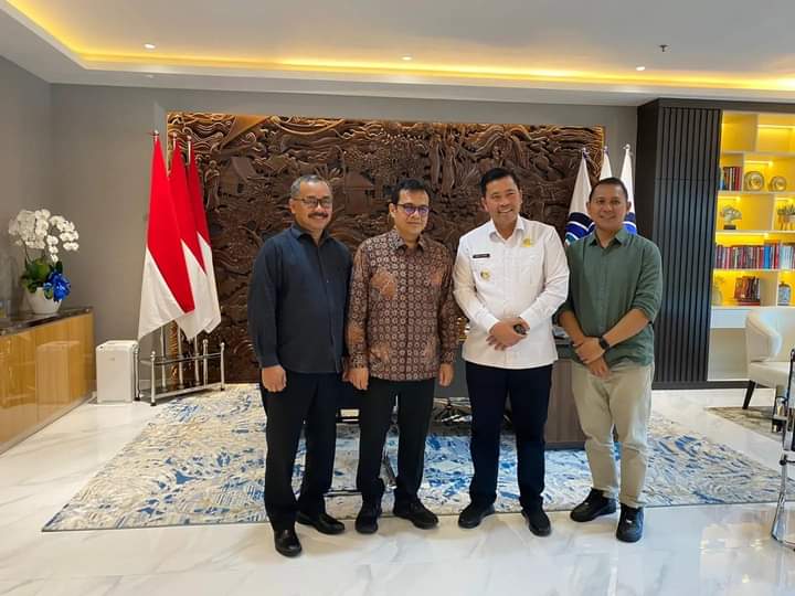 Pj.Bupati dan Kominfo Bener Meriah Temui Wamen Kominfo RI