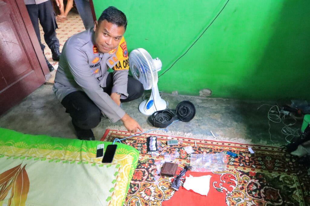 Polres L.Batu Gerebek Kampung Narkoba, 2 Pelaku Diringkus