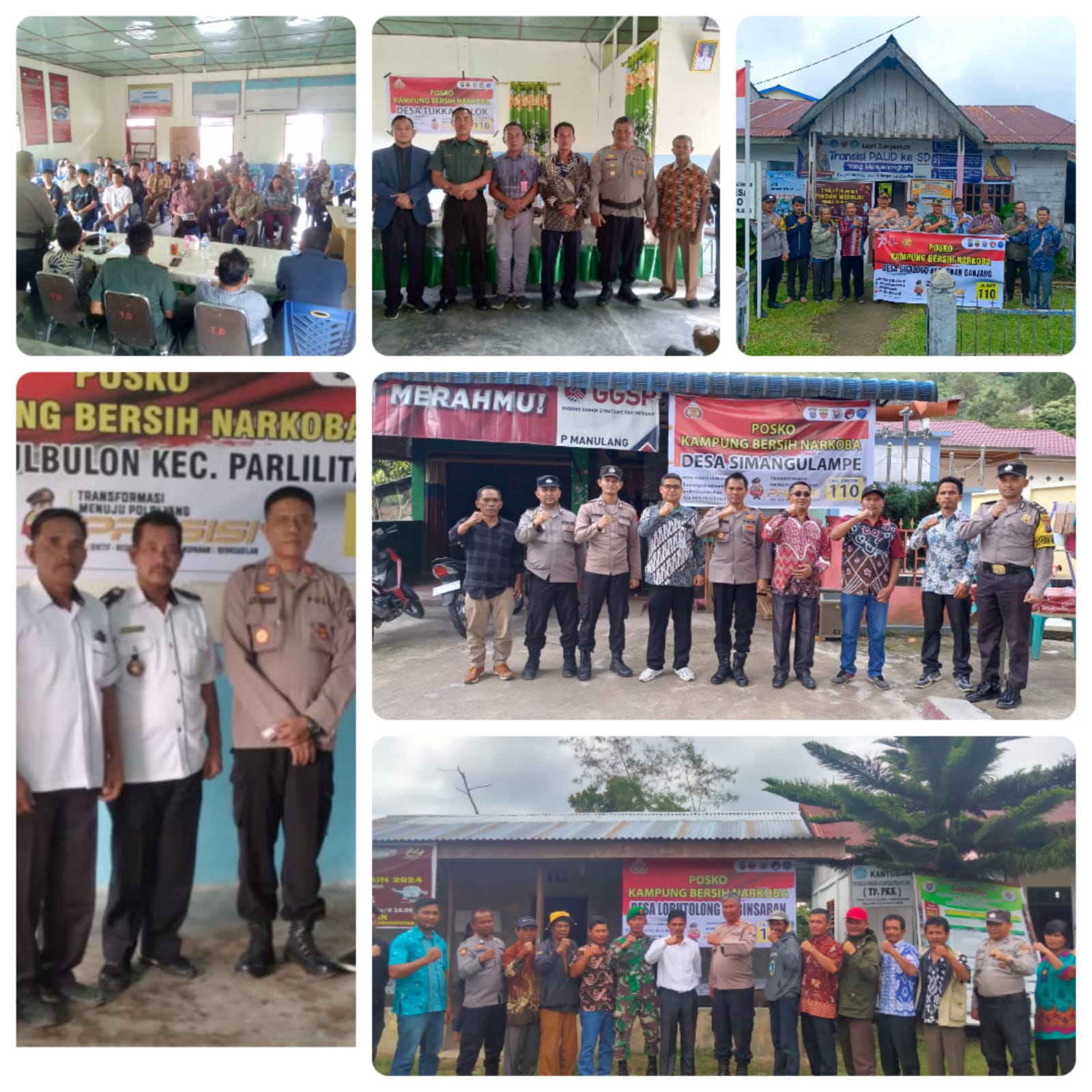 Polres Humbahas Inisiasi Kampung Bebas Narkoba