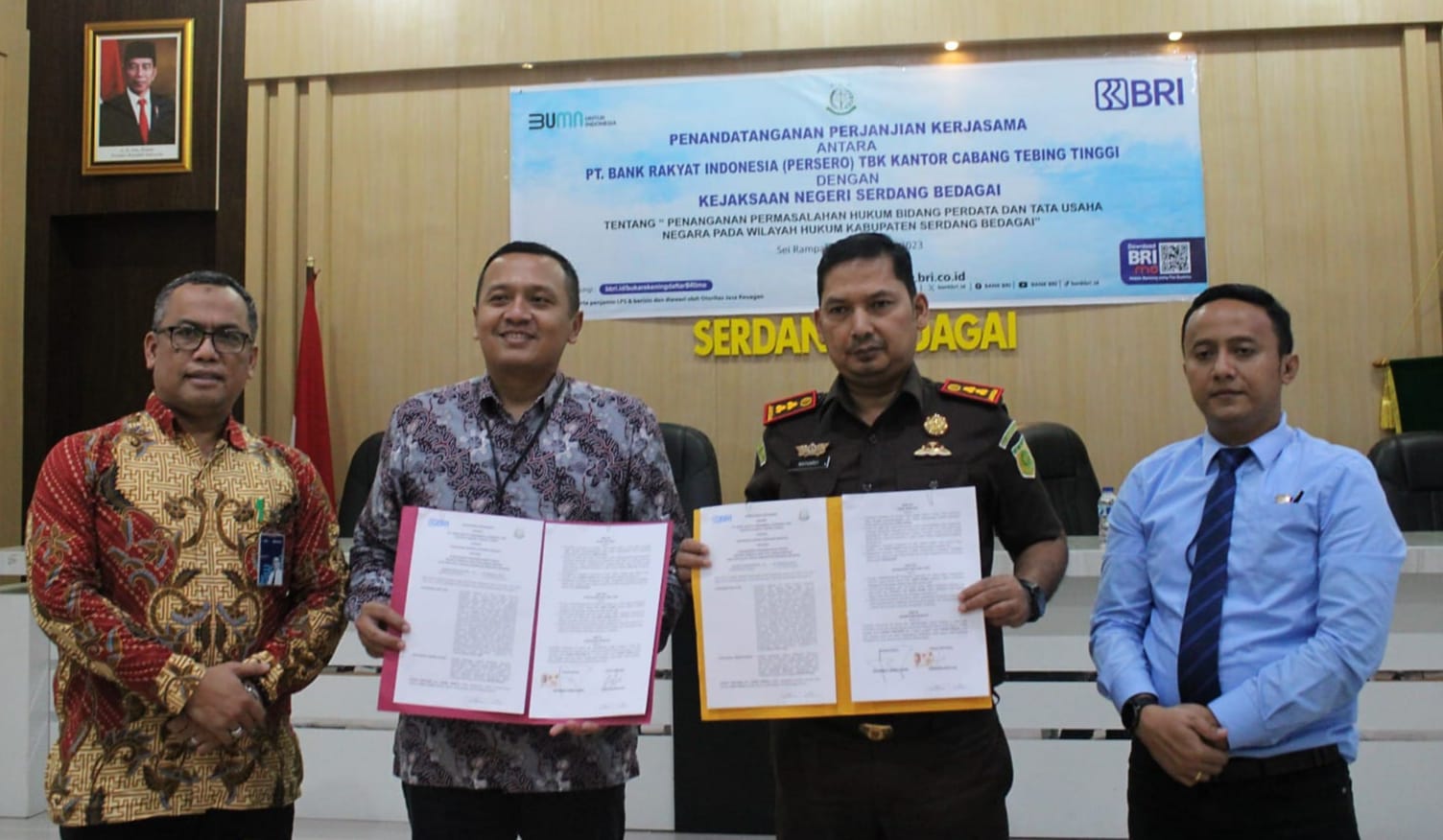Kejari Sergai Jalin Kerja Sama Dengan BRI Tebingtinggi