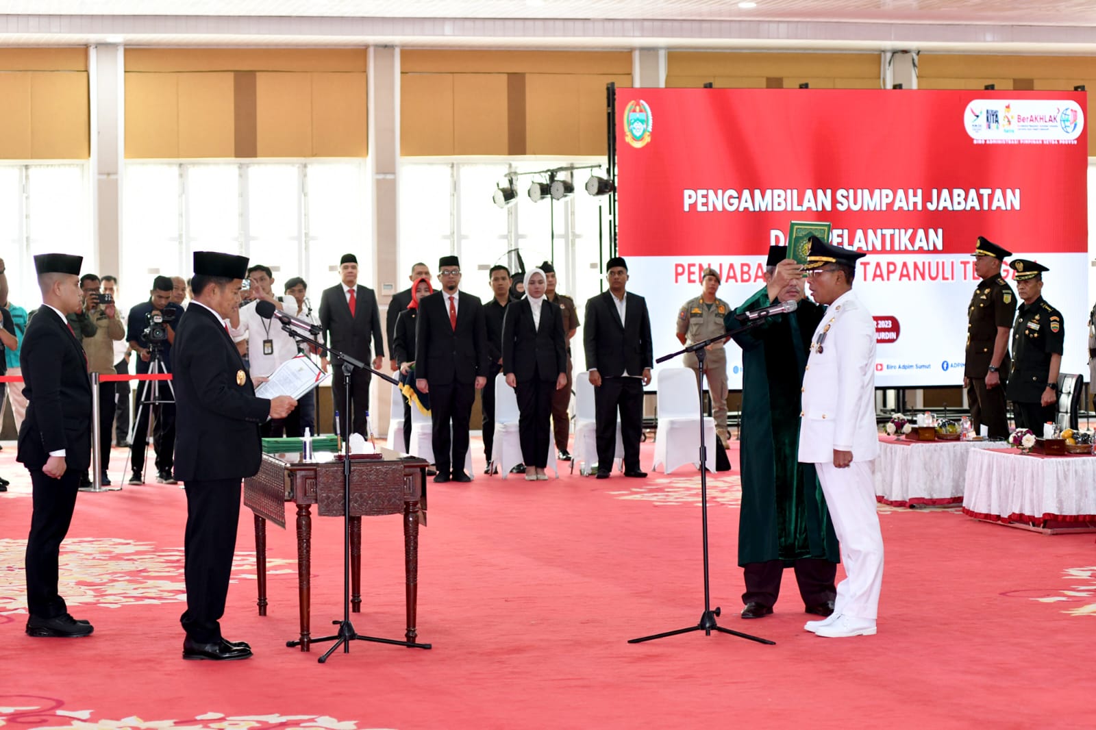 Sugeng Riyanta Dilantik Jadi Pj. Bupati Tapteng